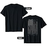 Vintage Patriotic Distressed America USA Flag T-Shirt