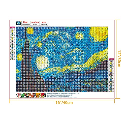 Christmas Diamond Painting Kits for Adults Kids - Full Drill DIY Round Diamond Art Number Kits with Accessories, Cross Stitch Crystal Rhinestone Embroidery Diamond Art Kits, Perfect for Halloween