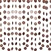 3Pcs Rose Gold Glittery Circle Dots Garland Party Hanging Decorations-Wedding Party/Bachelorette Party/Birthday Party/Baby Shower Party/Kids Birthday Party/Home Decor