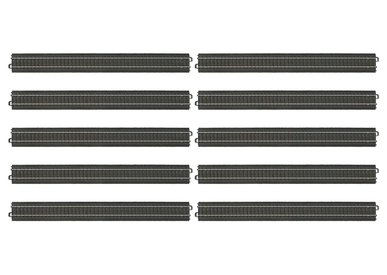 Märklin 24360 Straight Track, Set of 10, C Track, Track H0