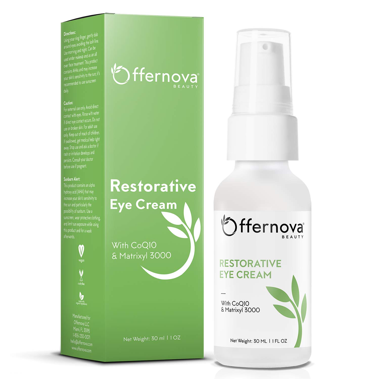 Restorative Eye Cream - Crema para los Ojos Restauradora - Minimize dark circles eye bags and crows feet