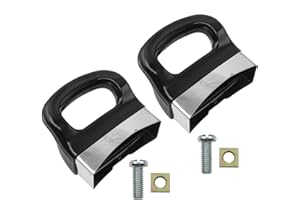 safycaby 2 PCS Pot Short Side Handles Replacement Universal Pot Side Handle Replacement Pot Handles for Home Kitchen Kitchenware (Single Hole Black)