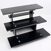 HAOWUJIN 3 Tier Staight Retail Table Display Stands Farmers Market Display Shelf for Food &amp; Merchandise, Portable Retail Display Shelves for Retail Stores &amp; Vendors for Cupcake Stand, Craft Shows