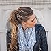 Adjustable No-Slip Hair Clip for Thick, Curly, Wavy Hair - Put Your Hair Up in Seconds with No Damage, Creases, or Pain - Comfy UpDo, Ponytail, French Twist, Bun (Blue Large)