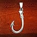 Wild Things Sterling Silver Fish Hook Pendant