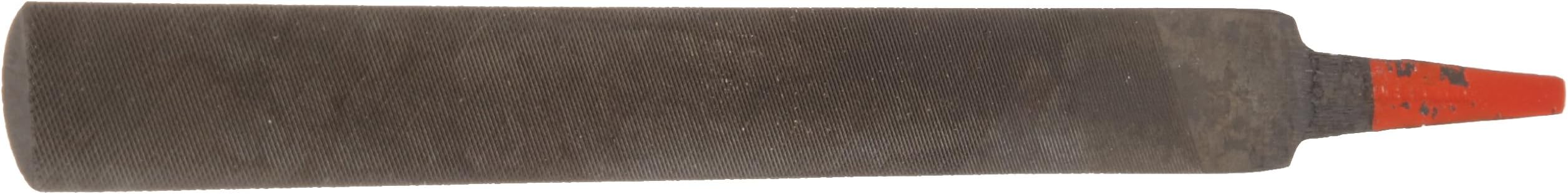Simonds Hand File, American Pattern, Double Cut, Half-Round, Black Oxide Coating, Coarse, 12" Length, 1-1/8" Width, 11/32" Thickness