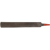 Simonds Hand File, American Pattern, Double Cut, Half-Round, Black Oxide Coating, Fine, 8" Length, 3/4" Width, 7/32" Thickness