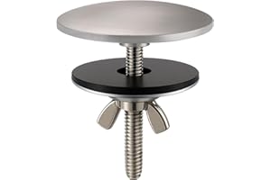 XNTONG 2 Inch Kitchen Sink Hole Cover, Solid Brass Faucet Hole Cover, Brushed Nickel Finish Tap Hole Plate Stopper Cover, Countertop Hole Cover for Kitchen and Bathroom Sinks (Brushed Nickel)