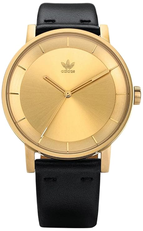 Adidas Damen Analog Quarz Uhr mit Leder Armband Z08-510-00