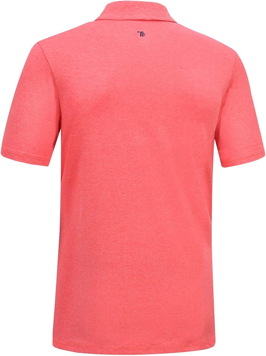 JINSHI Men's Athletic Shirts Sports Polo T-Shirts Short Sleeve Classic Golf Polo Shirt: Clothing