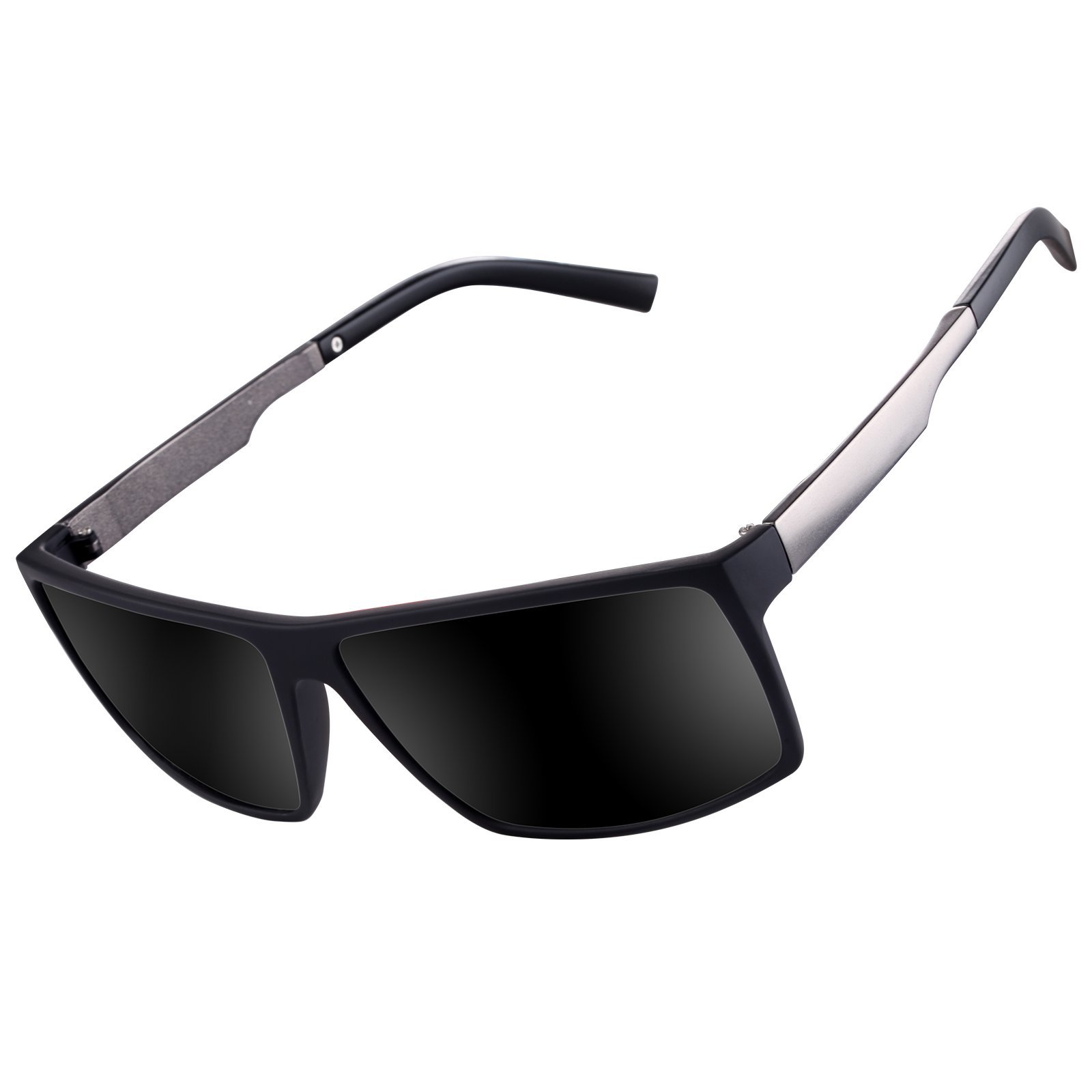 Wayfarer Polarized Sunglasses for men Women Driving Fishing Vintage Unisex Sun Glasses (Grey)