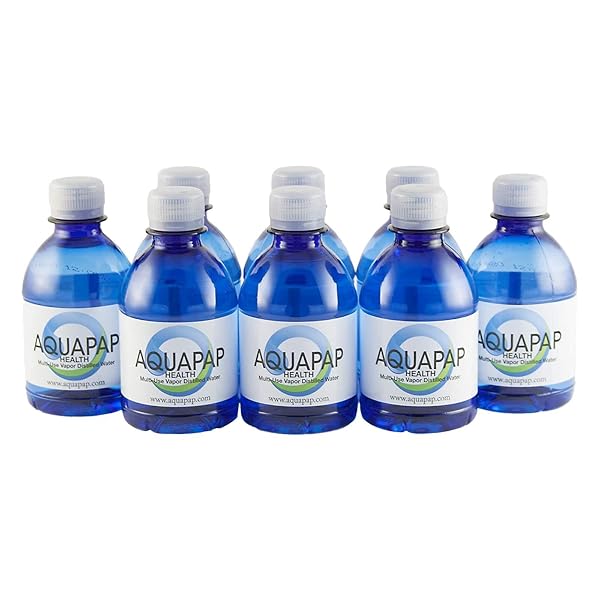 AQUAPAP 8 OUNCE 8 PACK VAPOR DISTILLED CPAP...
