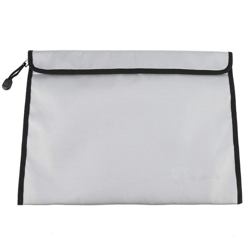 38CM*28CM Fireproof Document Bags,Double-sided Fireproof Material with Zipper Closure Provide Better for Important Documents