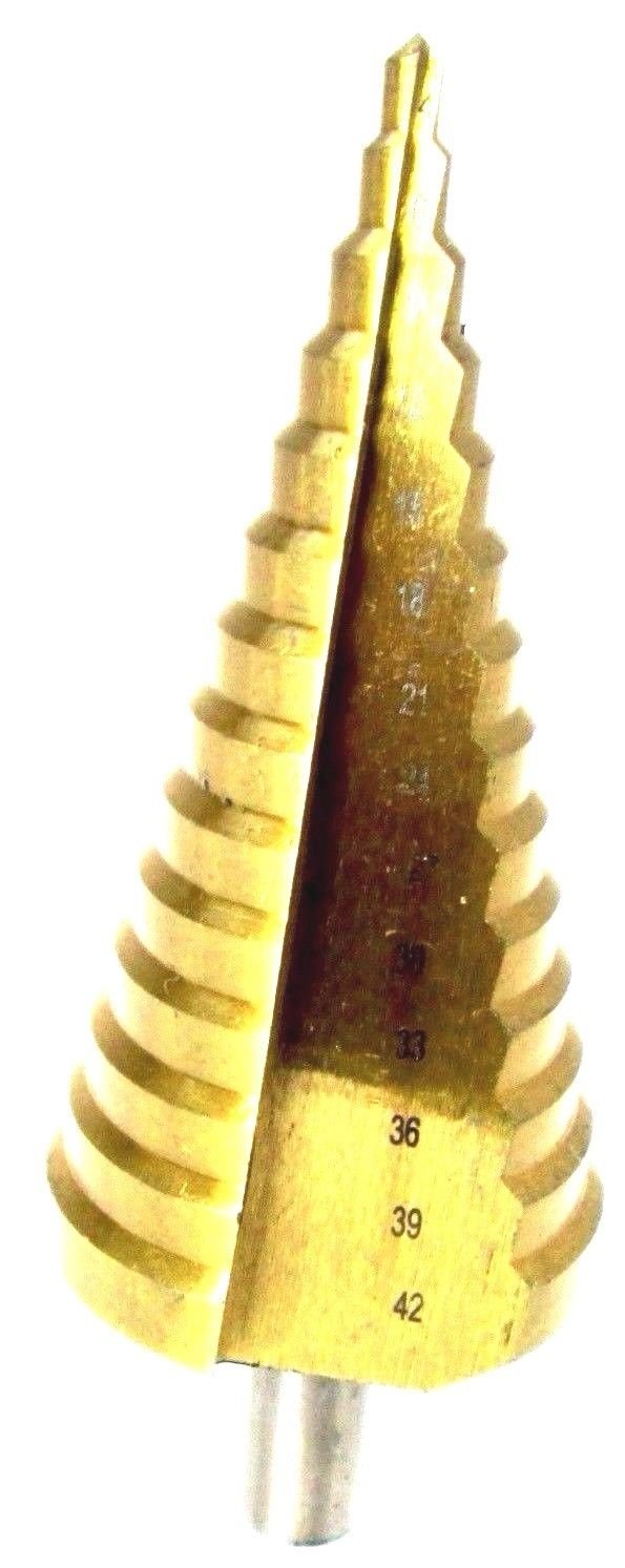 Step Cone Drill HSS 4341 Titanium Steel Drill Bit Hole Cutter 4mm - 42mm DR037