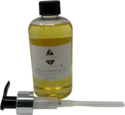 Aromabar Natural Shaving Oil Cedarwood Sandalwood Patchouli Lemon 250ml