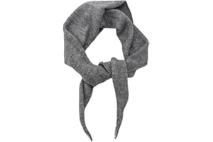 Yizelli 110x32cm Triangle Pattern Knit Scarf for Women Solid Color Autumn Winter Warm Shawl
