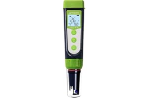 Apera Instruments AI104G GroStar Series GS4 pH/EC/500ppm/700ppm Combo 5-in-1 Pen Tester Kit with Replaceable Double-Junction pH/EC Probe for Hydroponics Water Quality Testing, Gen II