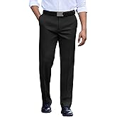 COOFANDY Men's Classic Fit Dress Pants Flat Front Straight Casual Pant Expandable Waist Suit Pant