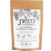 Elderberry Syrup Do-It-Yourself Kit | Certified USDA Organic | Yields up to 32 oz of Syrup | Immune Support | Includes Organic Spice Blend | Black Elderberry | Easy to Prepare