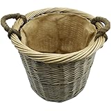 Riesen Kaminkorb / Holzkorb / Korb in XXL aus Weide, rund Ø 65 cm mit