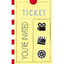 amscan International Folded Invite Hollywood, Pack