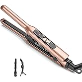 JAETON Small Flat Iron 3/10" Mini Hair Straightener for Short Hair Curling Iron for Edges,Mini Straightener for Travel,Fast Heat Up,Dual Voltage,Ceramic Tourmaline