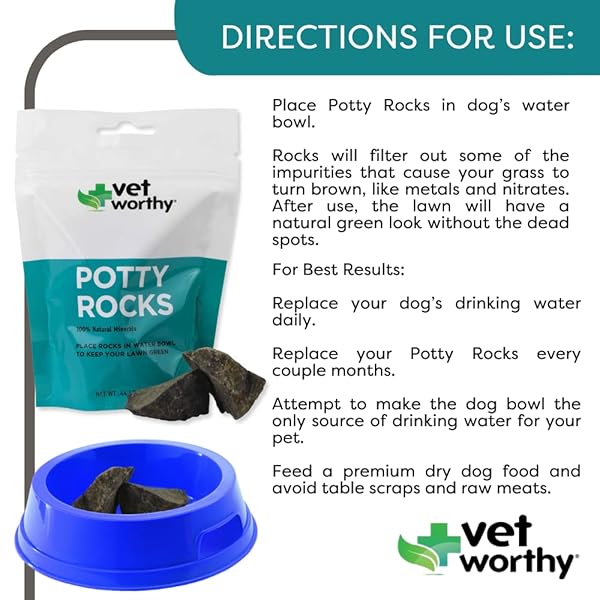 VET WORTHY POTTY ROCKS FOR DOGS – PARAMAGNETIC IGNEOUS ROCKS – HELPS FILTER OUT IMPURITIES AND ELIMINATE URINE LAWN – KEEPS YOUR GRASS GREEN – NATURAL MINERALS – SAFE FOR ALL PETS – 200GRAMS