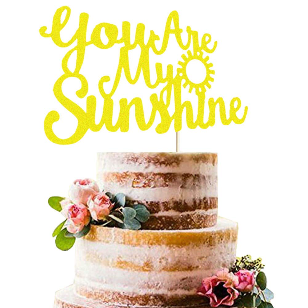 You Are My Sunshine Cake Topper Sunshine Party Cake Decor Sun