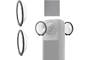Fukaisu 3pcs Lens Guards for Insta360 X5, Premium Hardness Tempered Glass Lens Protector Cover with Twist Lock Design High Tr