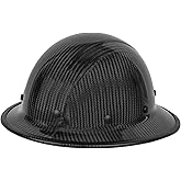 GREEN DEVIL Carbon Fiber Full Brim Hard Hat OSHA & ANSI Rated Hardhat for Men with Brim Guard