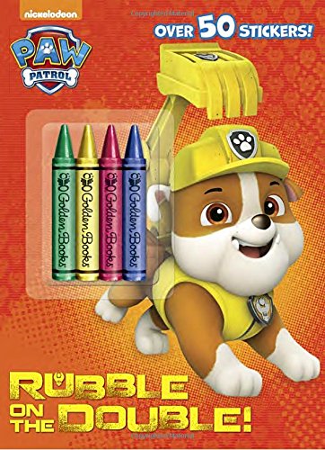 Rubble on the Double! (Paw Patrol) (Color Plus Crayons and Sticker)