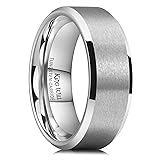 King Will BASIC Unisex 8mm Tungsten Carbide Matte