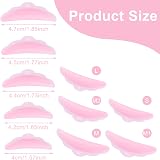 Ouligay Lash Lift Kit 50pcs Lash Perm Pads & Shields Pink Silicone 5 Sizes view 4
