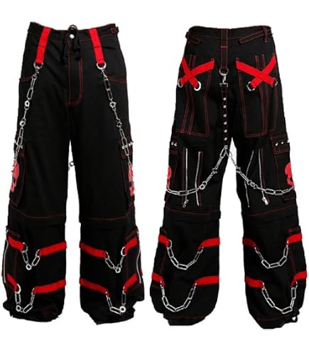Amazon.com: Gothic Bondage Black/Lime Big Skull Men Pant