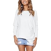 LIYOHON Oversized T Shirts for Women Tunic Tops to Wear with Leggings Long Sleeve Fall Sweaters Dressy Tops
