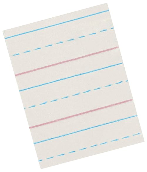School Smart - 85338 Zaner-Bloser Paper, 1/2 Inch Ruled, 10-1/2 x 8 Inches, 500 Sheets White