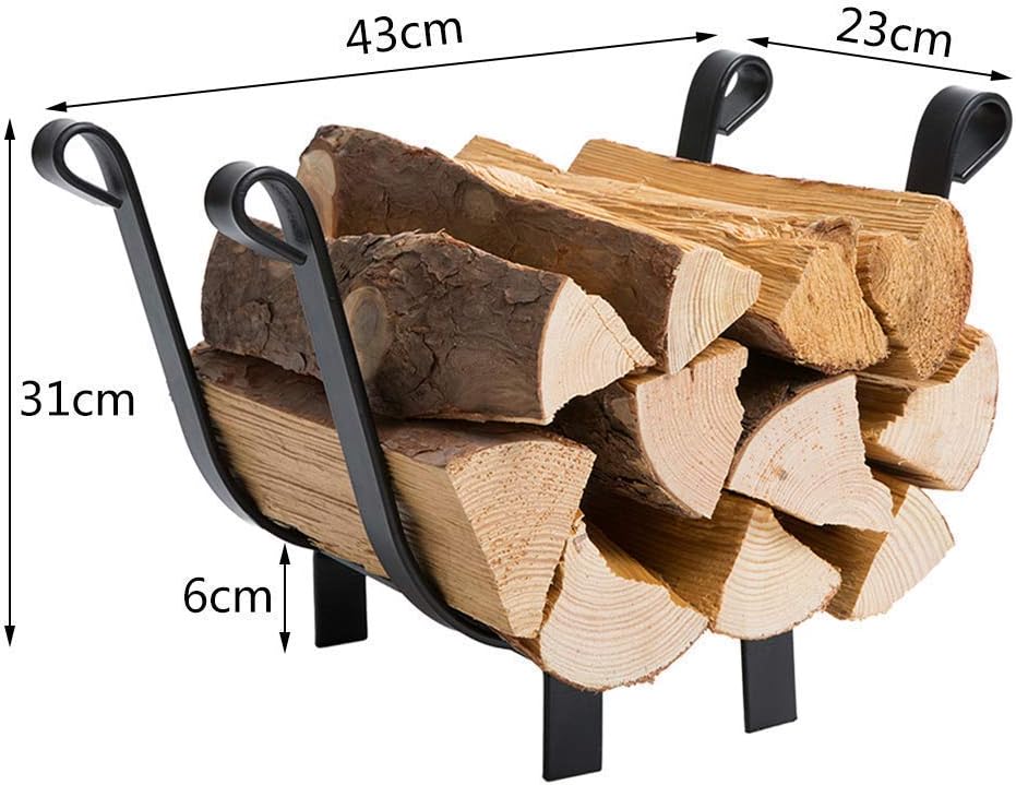 DOEWORKS Log Storage Firewood Racks Small Decorative Log Holders with