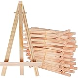 Kit 34 Pièces Chevalets Miniatures En Bois + Toiles + Peinture - Pour Cours D'art, Mariage, Décoration