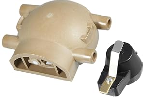 Partuto Terminal Ignition Distributor Cap with Rotor for Ford 4 Cylinder for Tractors 2N 8N 9N with Front Mount Distributor Replacement