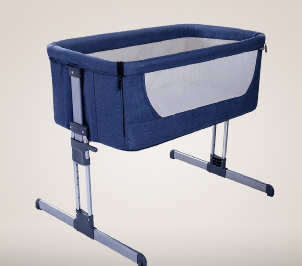 Textilhome Cuna de Colecho bebe con Colchón anclajes a cama y alturas