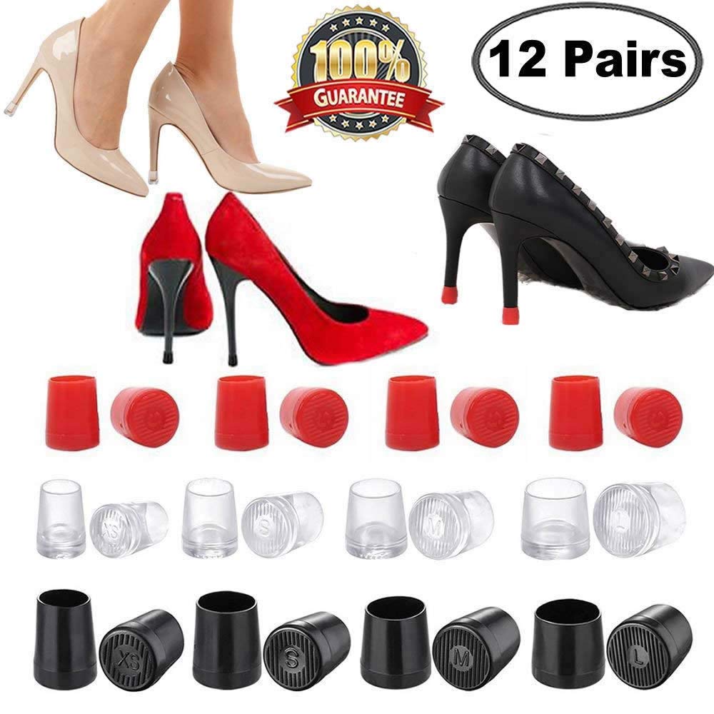 Heel Repair Caps Covers 12 Pairs High Heel Protector Heel Tip