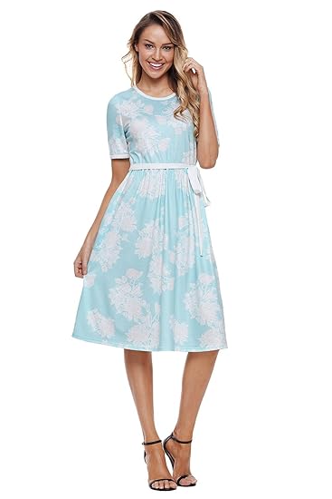 Light blue one piece dress Clearance