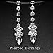 UDYLGOON UDORA Rhinestones Necklace Earrings Jewelry Sets for Wedding Bridal Party (t1214)