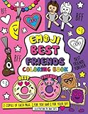 Emoji Best Friends Coloring Book: A Coloring Book for Two! Two Copies of each page, share and color with your BFF. by 