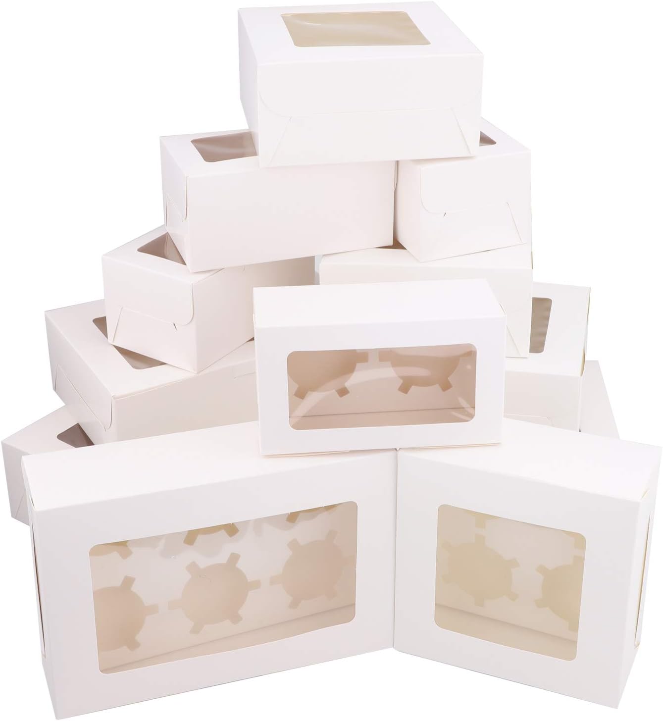 Paquete de 12 cajas de galletas Cajas de regalo con ventana, cajas Paquete de 12 cajas de galletas Cajas de regalo con ventana, cajas