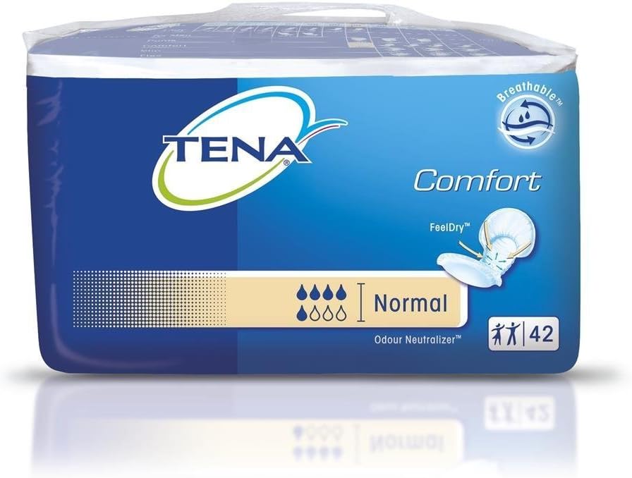 TENA Comfort Normal – 3 Packs of 42 Absorbent Incontinence Pads