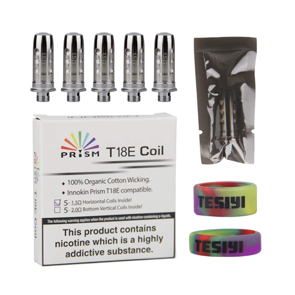 INNOKIN Prism T18E Coils T22E T18II Mini 2 V2 Coils 1.5 ohm for Endura Endurance T18E T22E T18II ii V2 2 Mini Tank Atomizer Kit Pack of 5