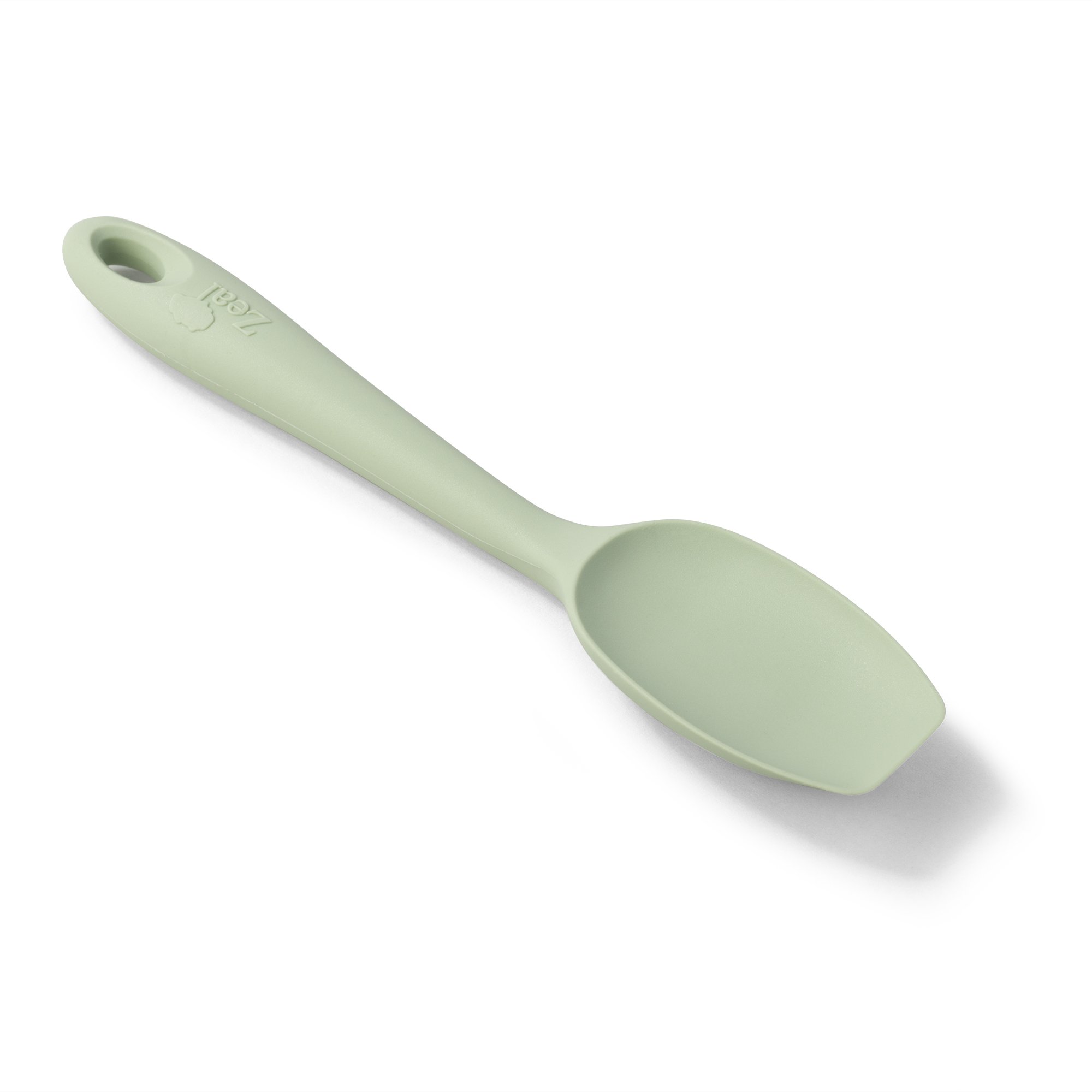 Zeal Scratch Non-Stick Spatula Spoon Small (7”/20cm), Silicone, Sage Green, 7-Inch