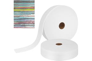 Lurrose Jelly-Roll: 2 Rolls Jelly-Roll Fabric Strips - Quilt Batting - 2 1/4 Inch Total 35 Yards for Throw Rugs, Braided Rug