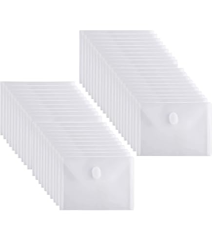 Amazon.com : YESSART 5x7 Small Plastic Envelopes Hook Loop Closure